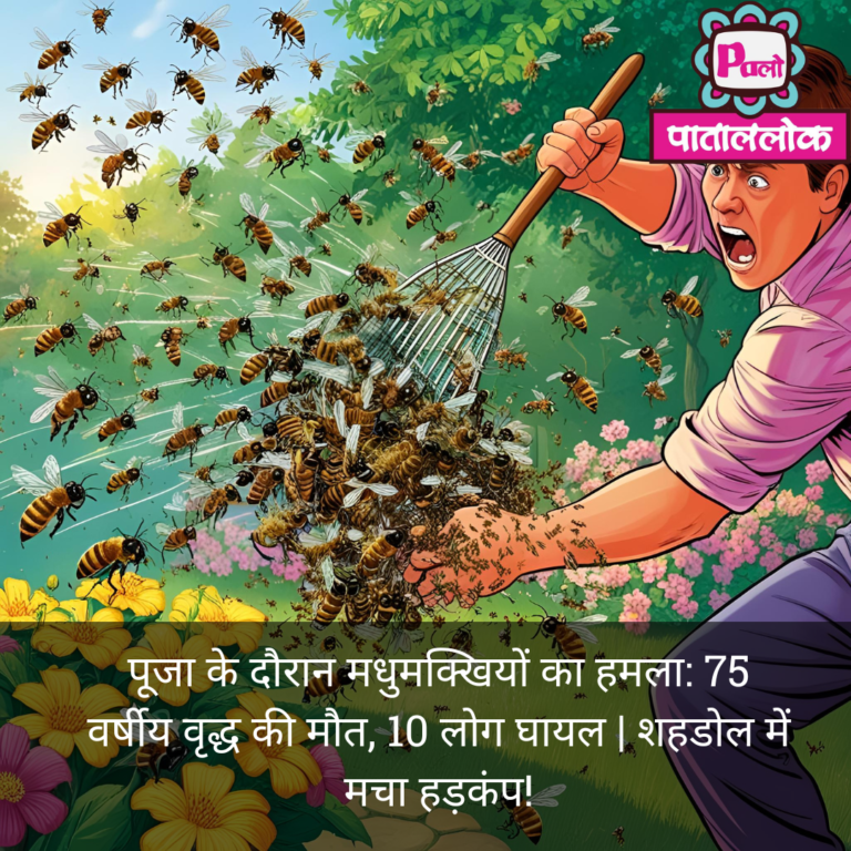 Bee attack : पूजा के दौरान मधुमक्खियों का हमला: 75 वर्षीय वृद्ध की मौत, 10 लोग घायल | शहडोल में मचा हड़कंप! 4 Black Greyscale basketball game day Instagram Post (1)